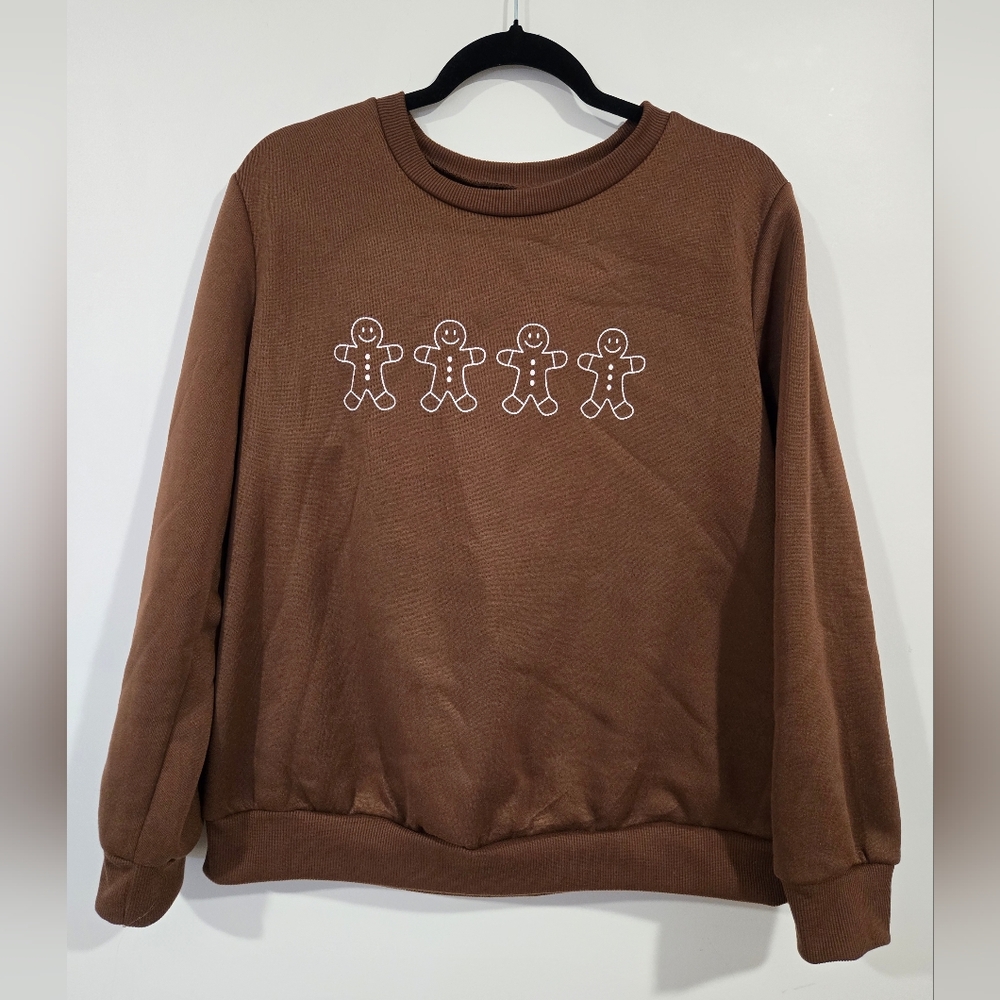 Brown Gingerbread Man Sweater